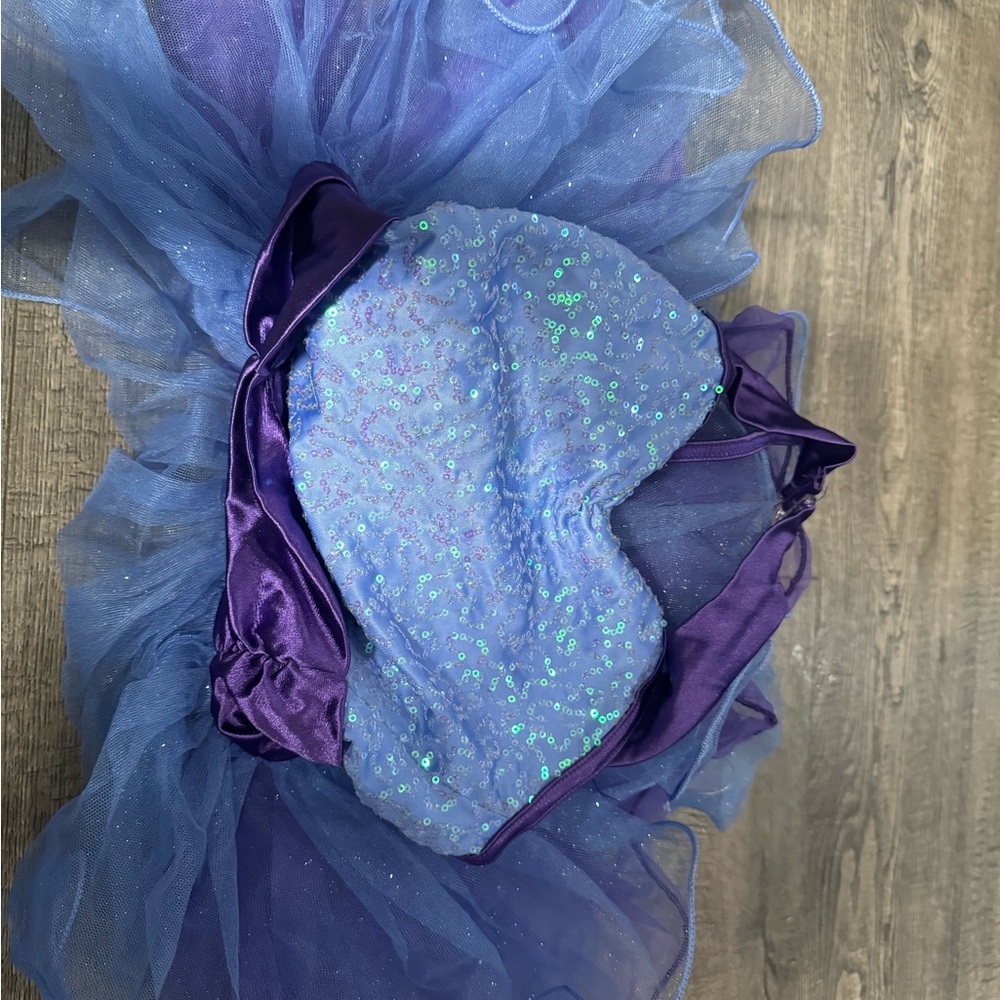 Weissman Shimmering Purple and Blue Kids Dance Costume